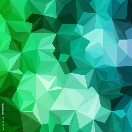 Abstract green and blue colors background. vector template for presentation of triangles. eps 10