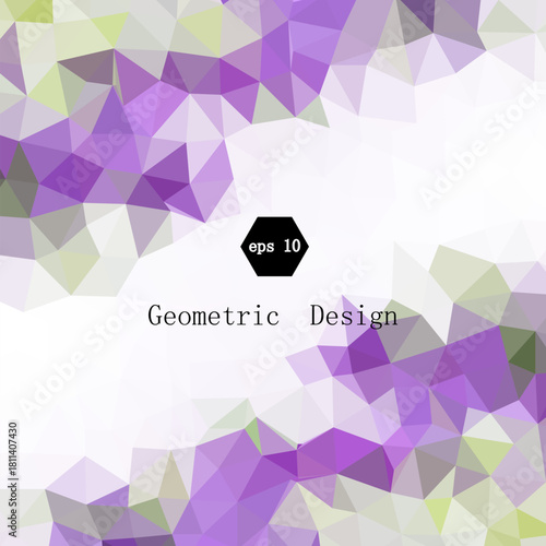 Light Purple vector background with triangles. Beautiful illustration with triangles in nature style. Pattern for commercials. eps 10