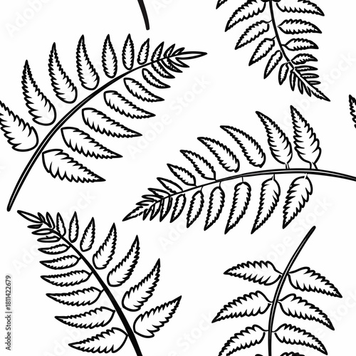 Graphic Fern Wallpaper Pop