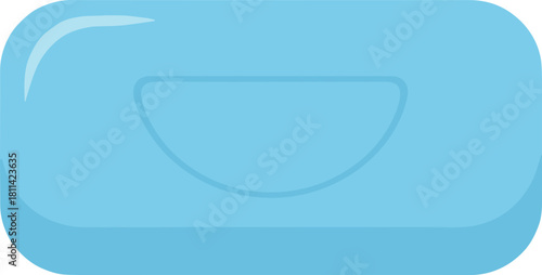 Simple Flat Design Bar of Soap for Hygienic Purpose Illustration