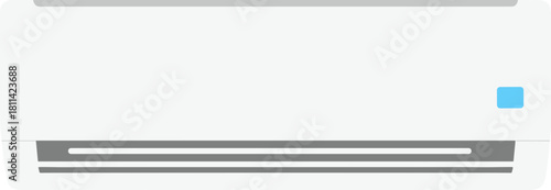 Flat Style Minimalist Air Conditioner Illustration Home Appliance Interior Object