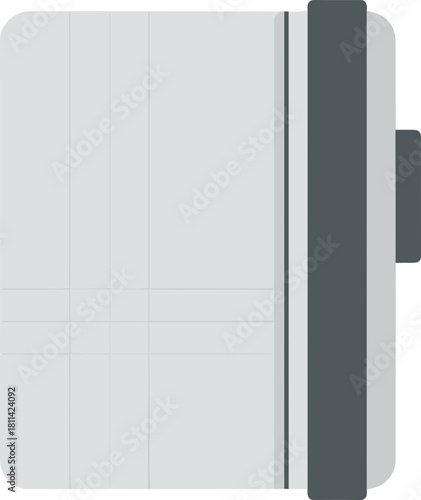 Simple Flat Design Medical Equipment Bedside Cabinet Illustration