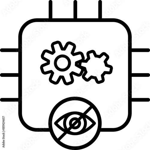 Unsupervised Learning, Automation Process Blocked and System Error Icon