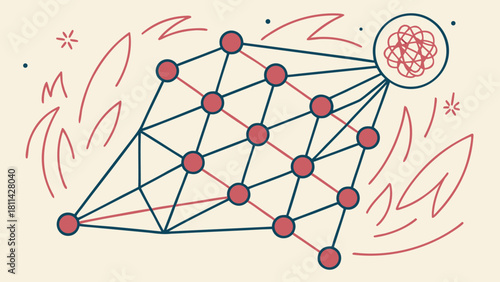 Complex Network Data Problem System Chaos Concept Isolated background