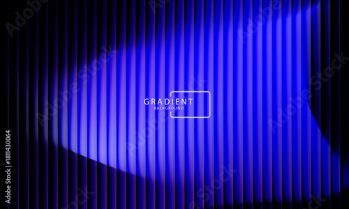 Futuristic neon gradient pattern with diagonal glowing lines blending smooth and radiant colors. Minimalistic abstract dark background perfect for creative digital tech designs. Vector illustration 