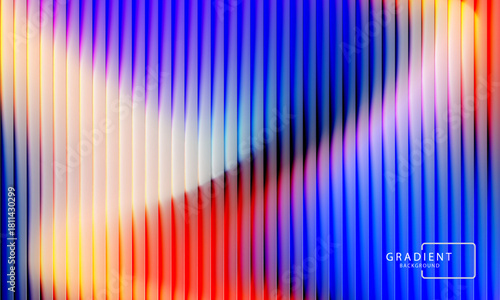 Futuristic neon gradient pattern with diagonal glowing lines blending smooth and radiant colors. Minimalistic abstract dark background perfect for creative digital tech designs. Vector illustration 