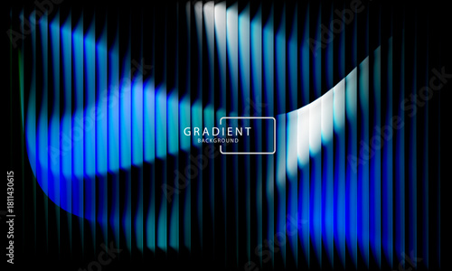 Futuristic neon gradient pattern with diagonal glowing lines blending smooth and radiant colors. Minimalistic abstract dark background perfect for creative digital tech designs. Vector illustration 
