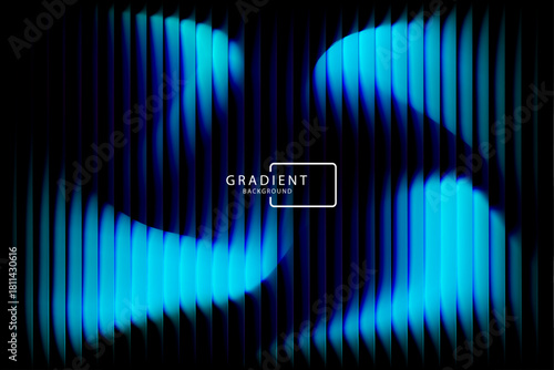 Futuristic neon gradient pattern with diagonal glowing lines blending smooth and radiant colors. Minimalistic abstract dark background perfect for creative digital tech designs. Vector illustration 