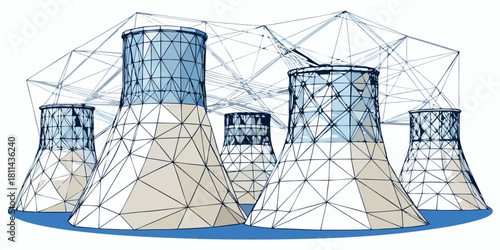 Future Energy Technology Network Concept with vector illustration