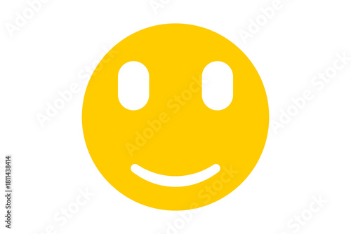 Fotografía cheerful yellow smiley face emoji png file for apps and websites