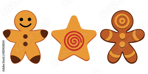 Gingerbread cookies holiday christmas baking sweets star man treat dessert food xmas