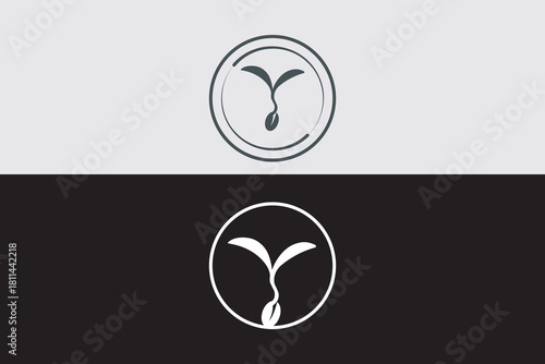 modern logo design of a professional way business  tree company minimalist shape organic idea concept and branding