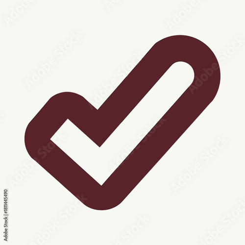 Check mark, showing approval with simple design. Approval check mark indicates positive feedback and confirmation. Use confirmation check mark for surveys, reviews, or task completion indicators.