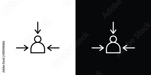 Centric consumer icons symbols. Collection of simple black icons