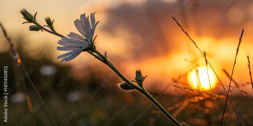 Obraz premium sunset in the grass