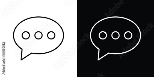 Comment icons symbols. Collection of simple black icons
