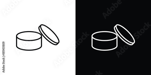 Cream icons symbols. Collection of simple black icons