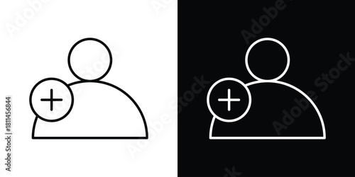 Following icons symbols. Collection of simple black icons