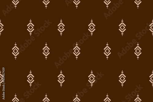 traditional ornamental motif design printed fabric material