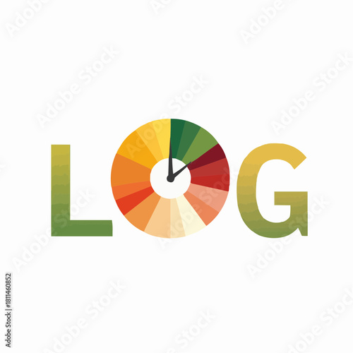 Calorie log — A modern and sleek flat vector design style  