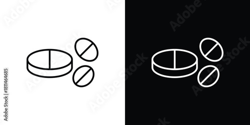 Medicine icons symbols. Collection of simple black icons