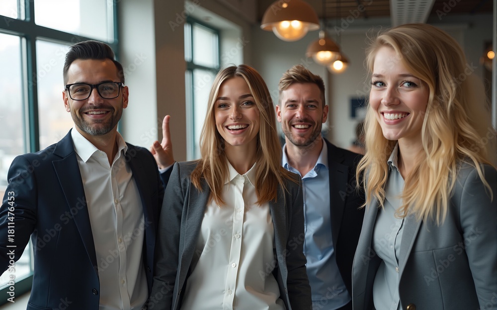 © Penelope - Happy group of business team celebrating a good job in the office. Business and finance concept. High quality © Penelope - Happy group of business team celebrating a good job in the office. Business and finance concept. High quality