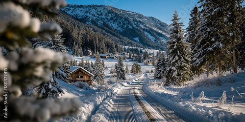 Christmas tree farm rows sn...