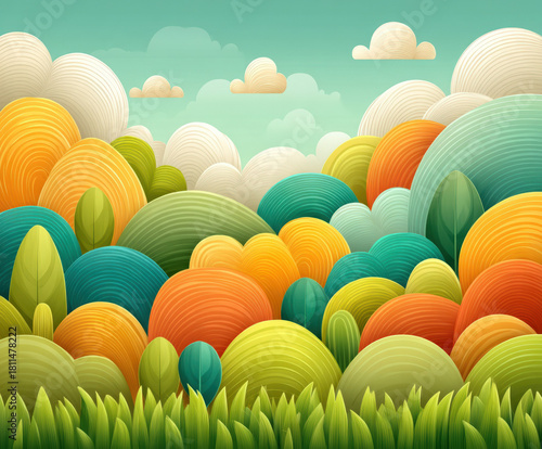 Grass and sky background