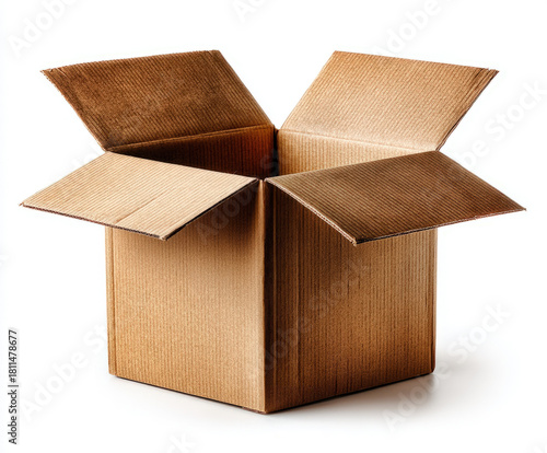 Open box isolated on white