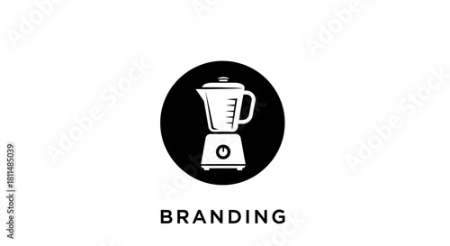 Minimalist Blender Icon for Branding Projects A Simple Symbol of Culinary Creation and Refreshment