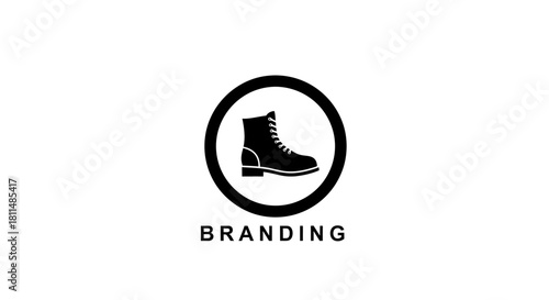 Boot Branding Illustration Durable Footwear for Your Brand Identity and Rugged Designs