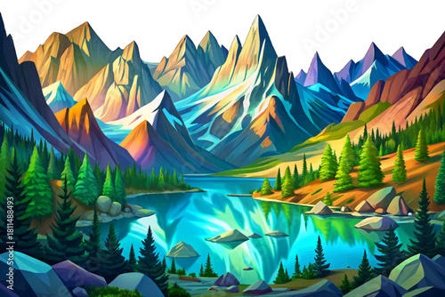 Sawtooth Wilderness Idaho Jagged snow capped peaks surrounded by crystal lakes and untouched alpine valleys rarely visited by travelers