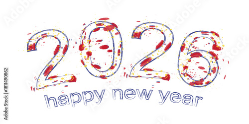 2026 Year in grunge style.