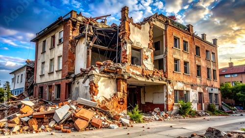 A long, snow-covered industrial warehouse interior with icicles hanging from the ceiling and tire tracks on the icy floor, bathed in cold light.
