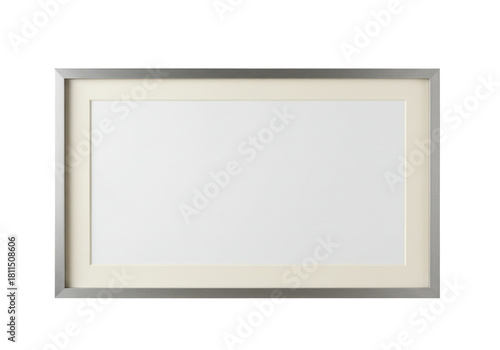Bilde på lerret Isolated picture frame with mat, gallery wall art frame mockup, blank design, st