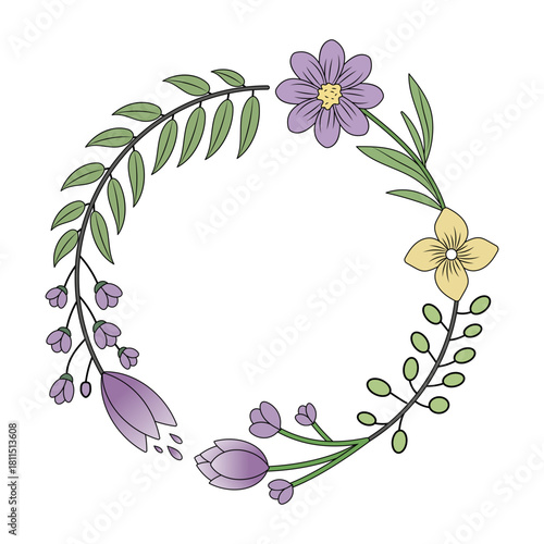 A vintage style illustration representing bleeding heart