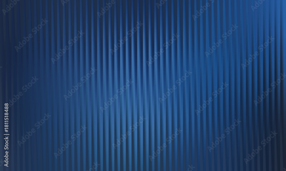Obraz premium Dark blue abstract background with subtle vertical corrugated line texture
