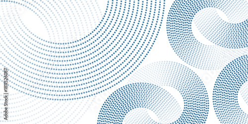 Bright blue minimal dotted line abstract background. eps10.