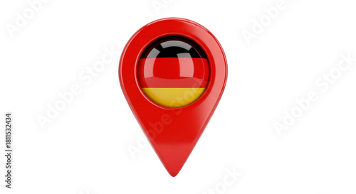 Free Download Germany Pinpoint: A symbolic representation of Germany through a stylized location marker, incorporating the nation's flag within its design. - GFXLoad