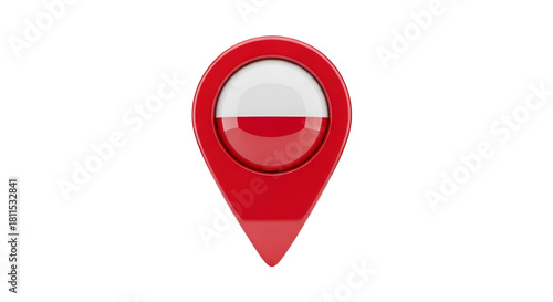 Free Download Polish Destination: The emblem of Poland, a map pin, points to a destination. Embodying precise location, it stands as a visual anchor and conveys geographical accuracy - GFXLoad