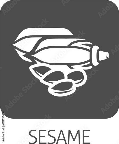 A sesame seed and capsule p...