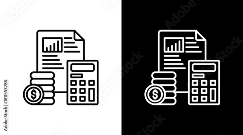 Budgeting With Icon Set Design