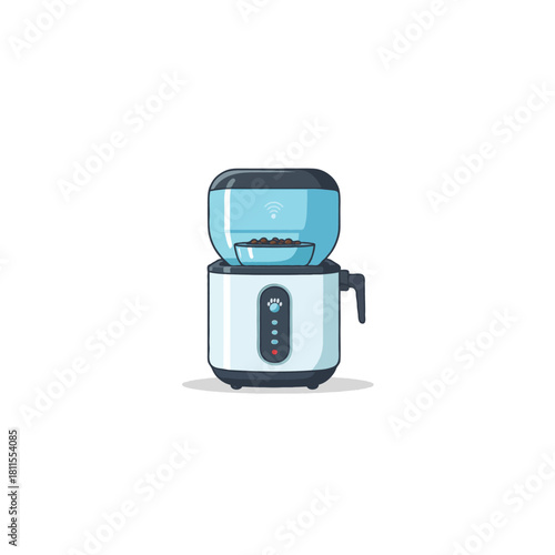 Automated pet feeder with smart technology and wifi connectivity for convenient feeding solutions