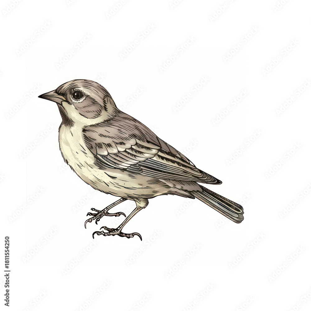 Fototapeta premium Detailed bird illustration artwork