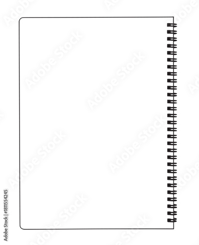 Blank Spiral Notebook Template
