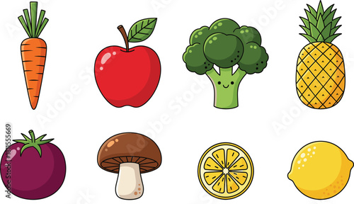 Fruits and Vegetables Icons