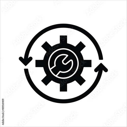 fixing icons. simple solid vector