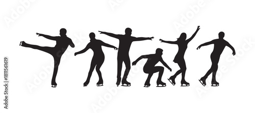 Skaters having fun people
