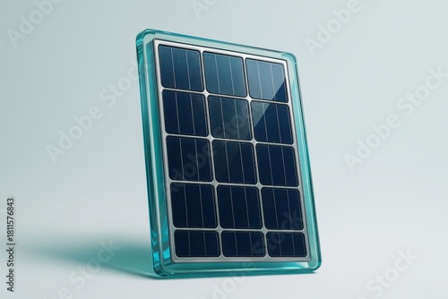 Innovative solar panel technology showcasing sleek glass design with premium dark photovoltaic cells emphasizing energy efficiency and sustainable living solutions