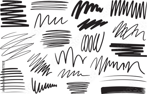 Wallpaper Mural Doodle line elements for creative design projects Torontodigital.ca